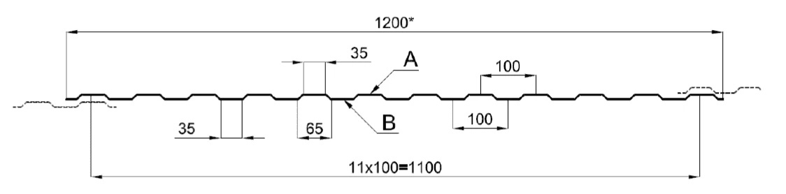 Профнастил МП-10 покрытие PURETAN